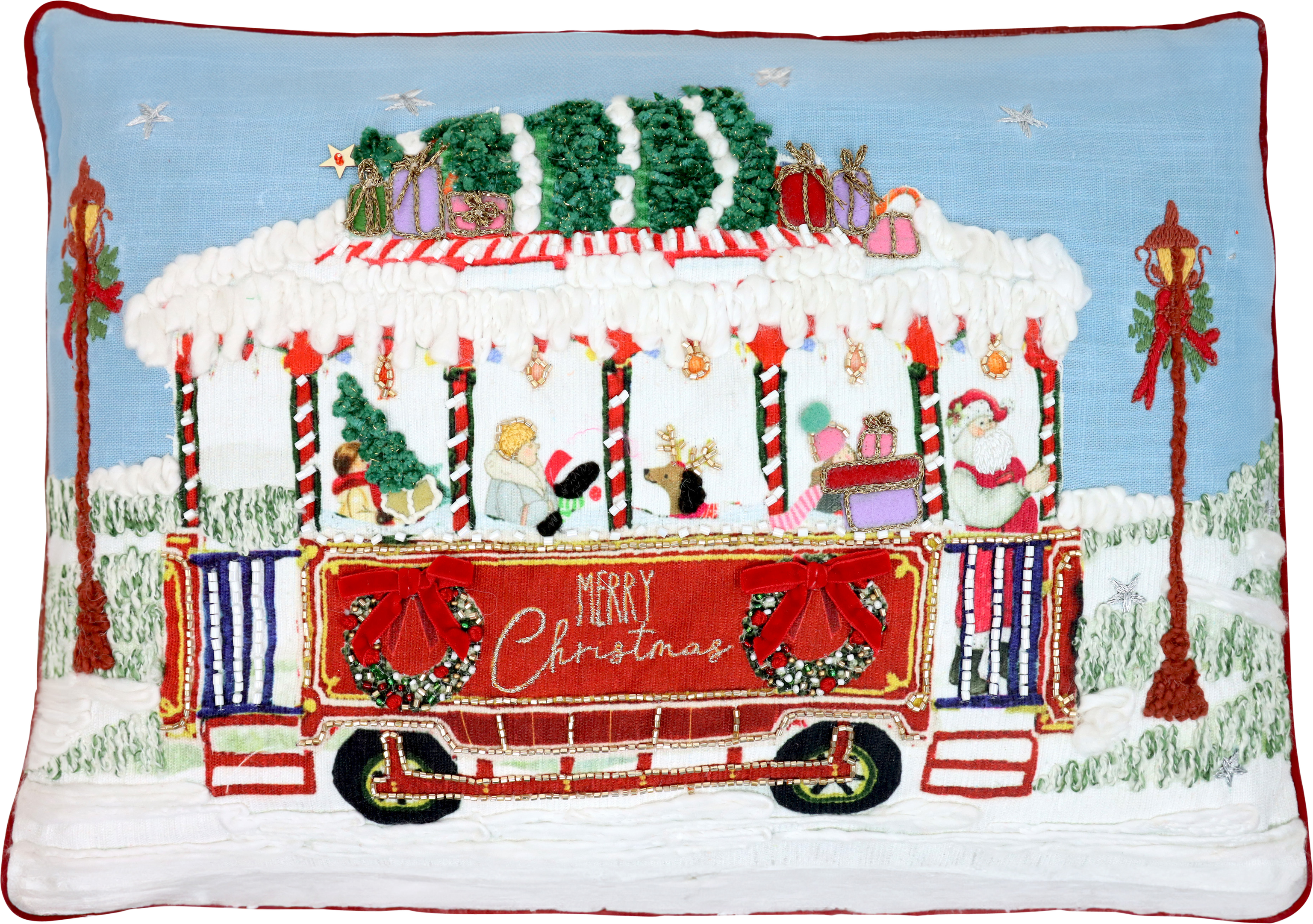 1192 CUSCINO XMAS-BUS 32x50