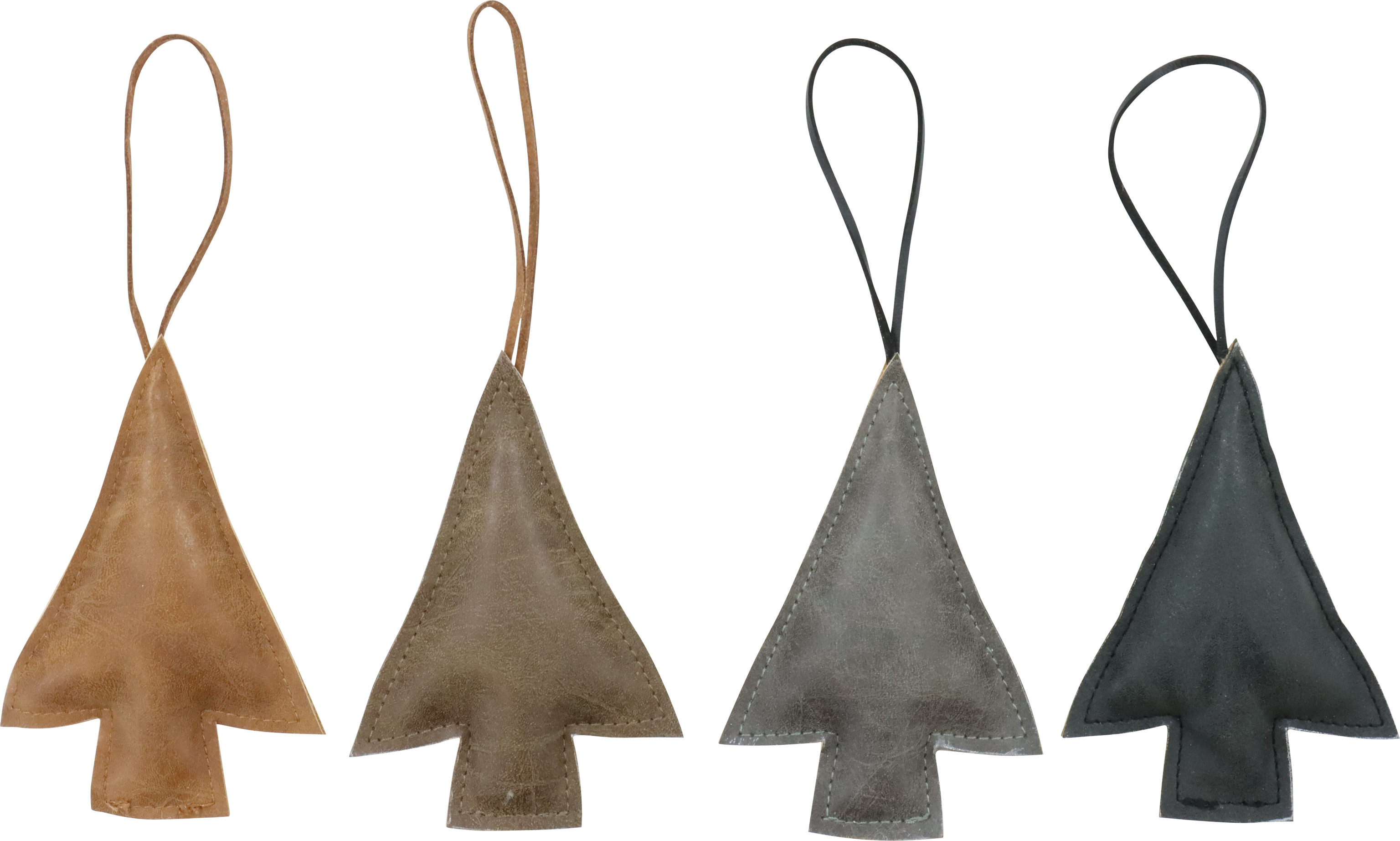 1283 COLGANTES CUERO  BÄUME  S/4