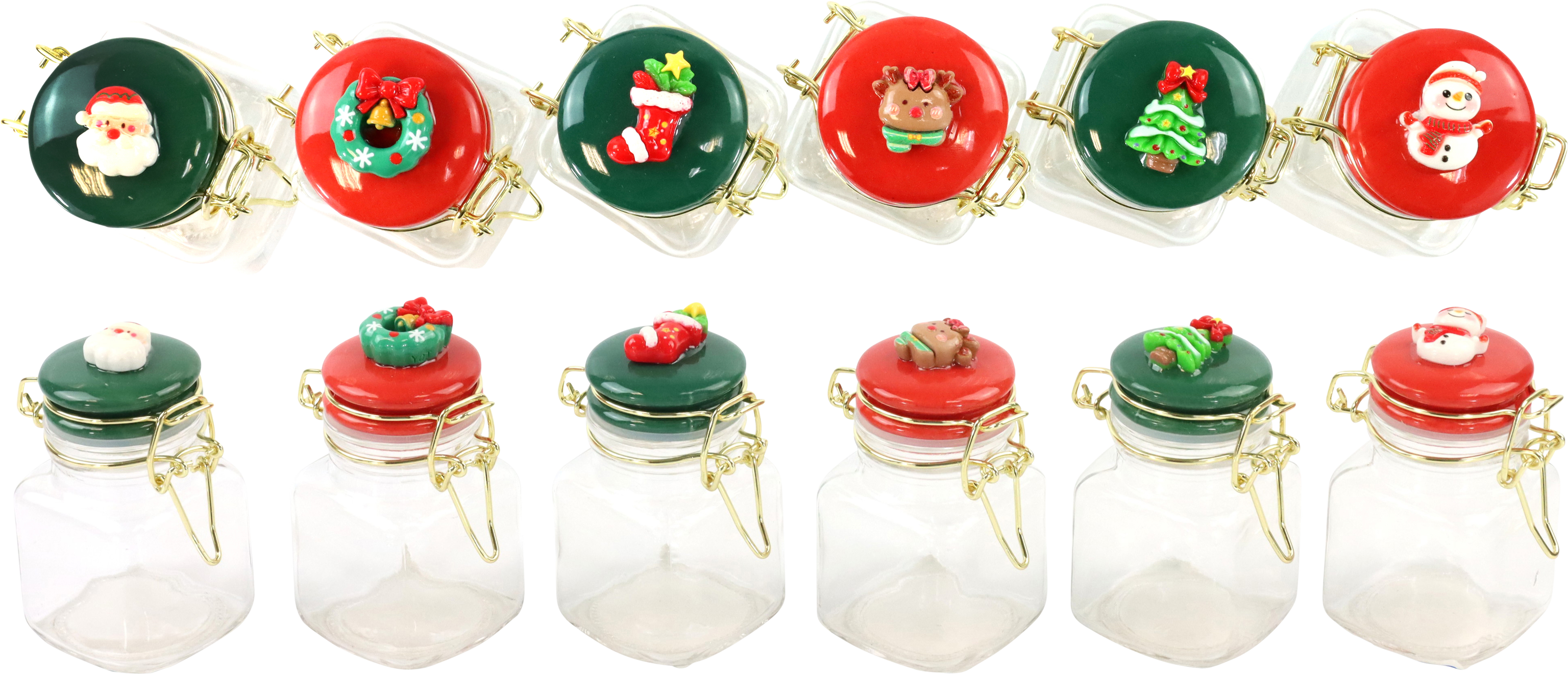 1785 GLASDOSEN CANDY CANE  S/6