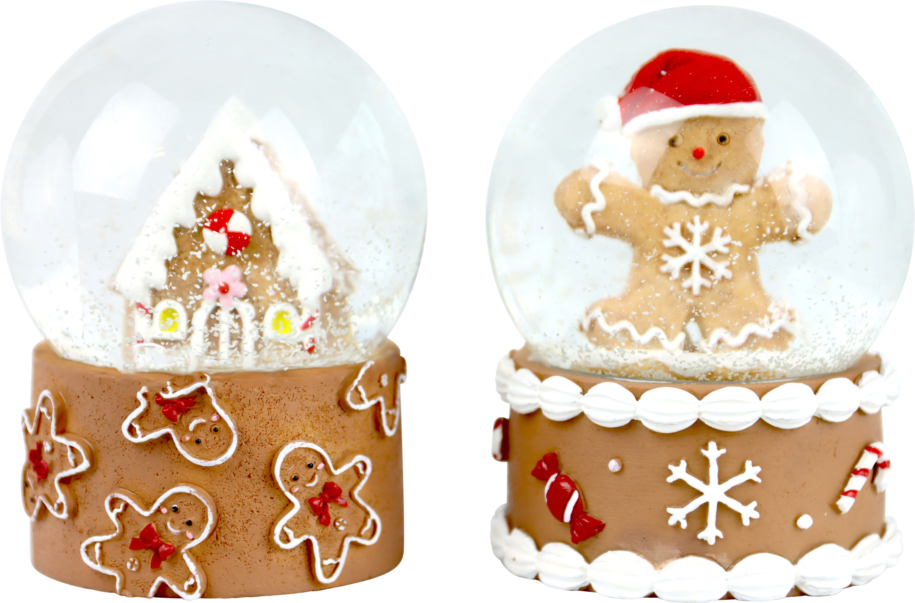 1849 SNOW GLOBES COOKIE GLOBES  S/2