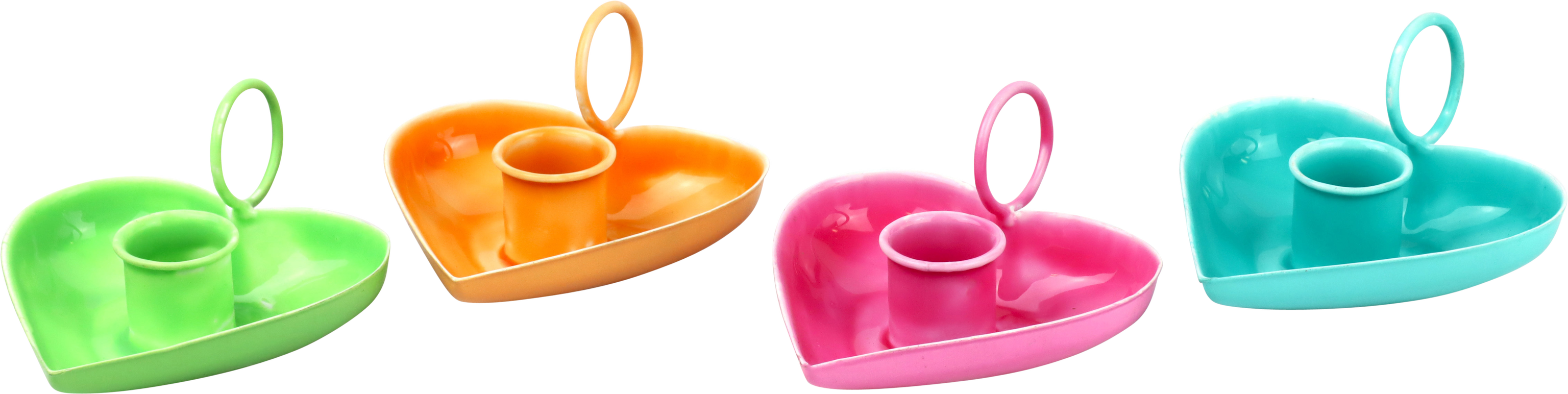 2048 CANDLEHOLDER HEART PORTOFINO  S/4