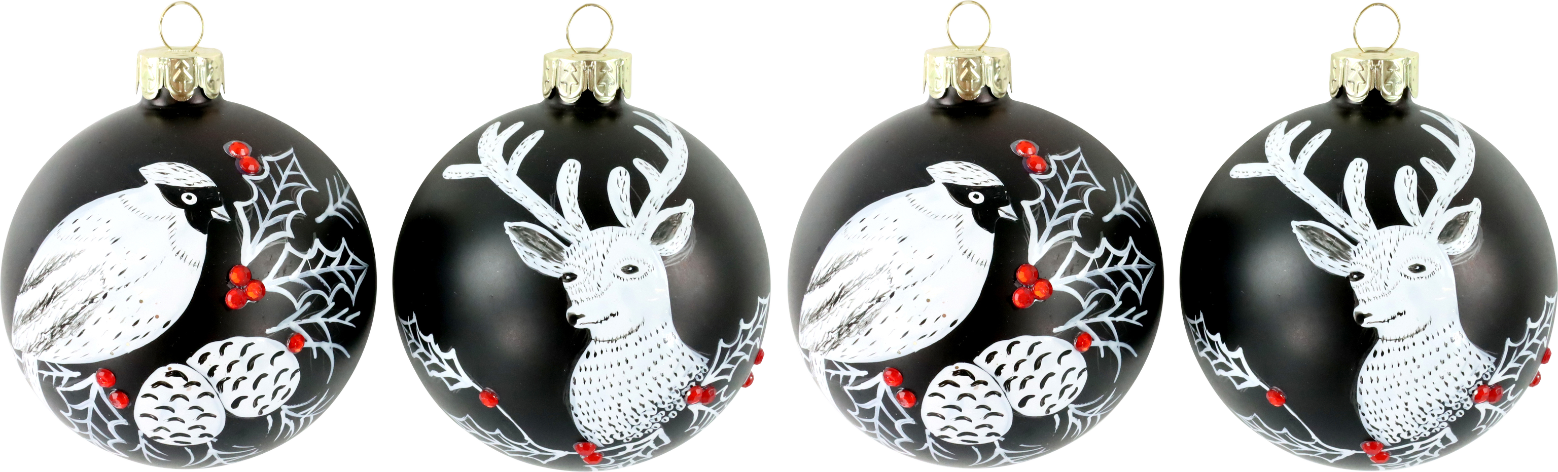 2182 BOULES EN VERRE SCHWARZWALD  4P