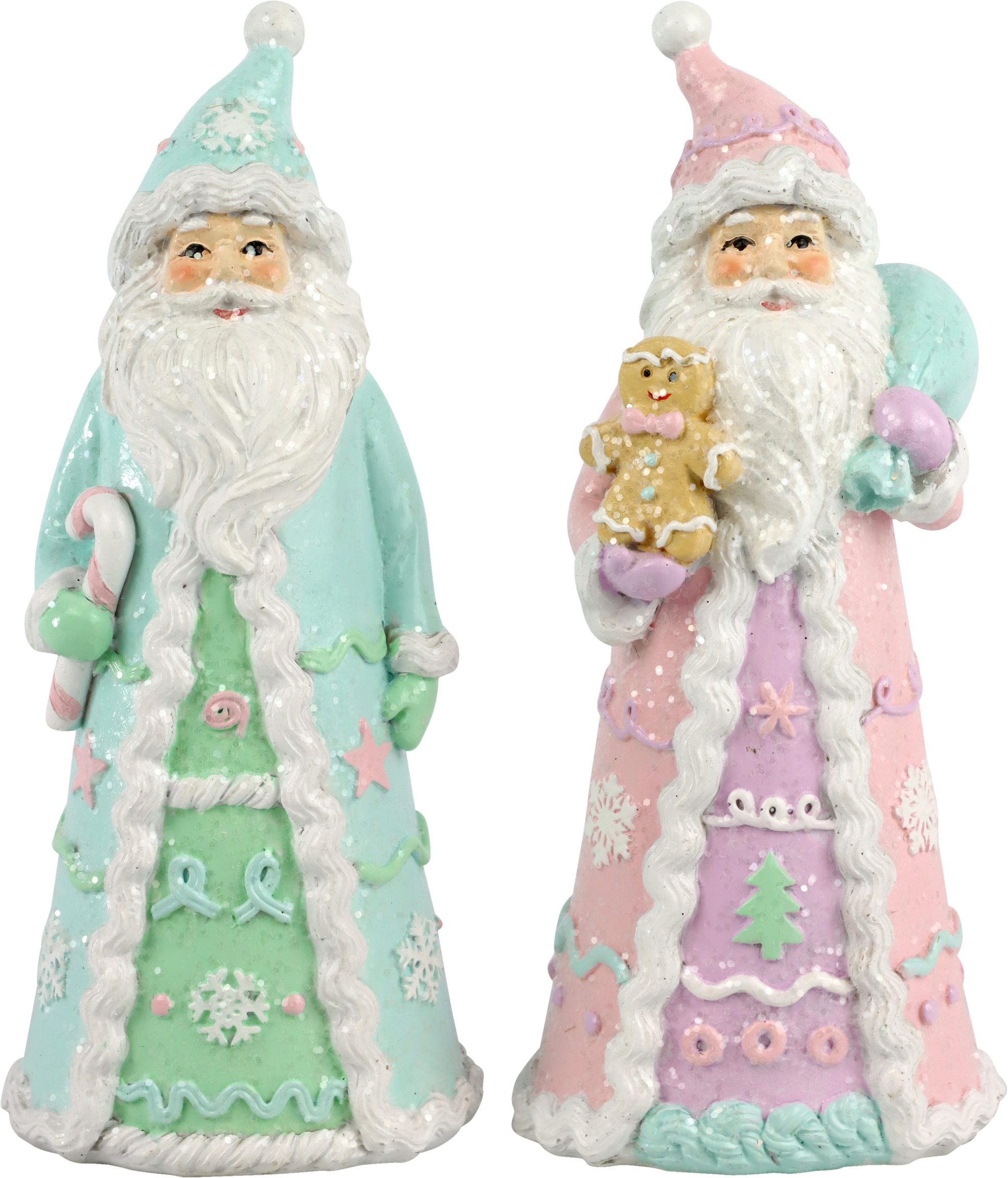 3330 SANTA CLAUSES CANDY XMAS  S/2