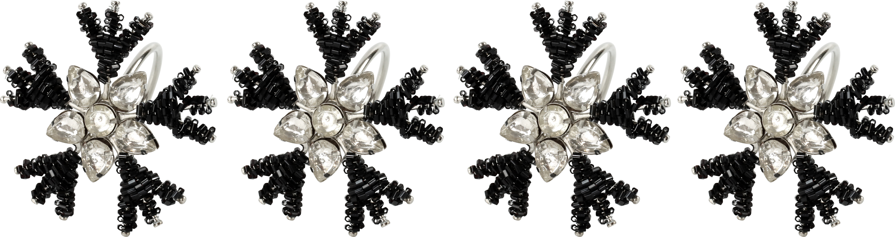 3400 ANELLI PER TOVAGLIOLI NOIR  4PZ