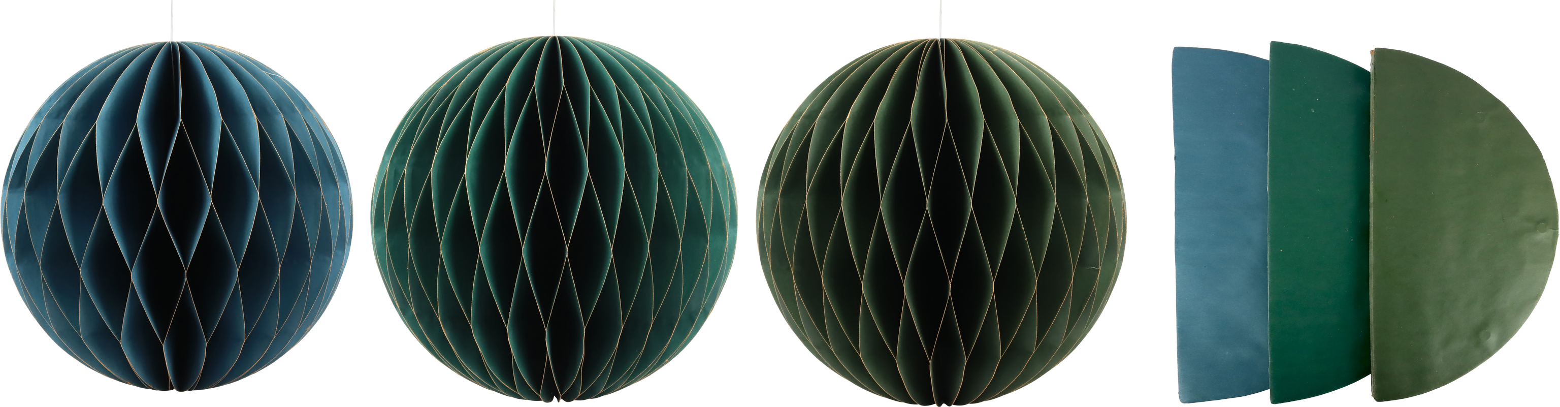 3690 BOULES DÉCO « HONEYCOMB » 3P