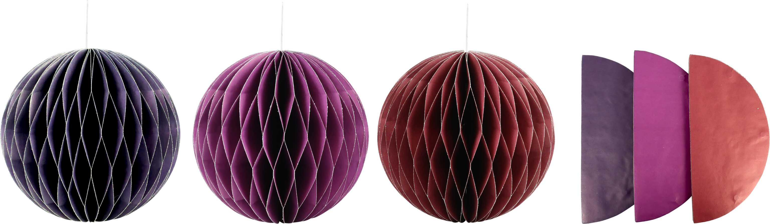 3705 BOULES DÉCO « HONEYCOMB » 3P