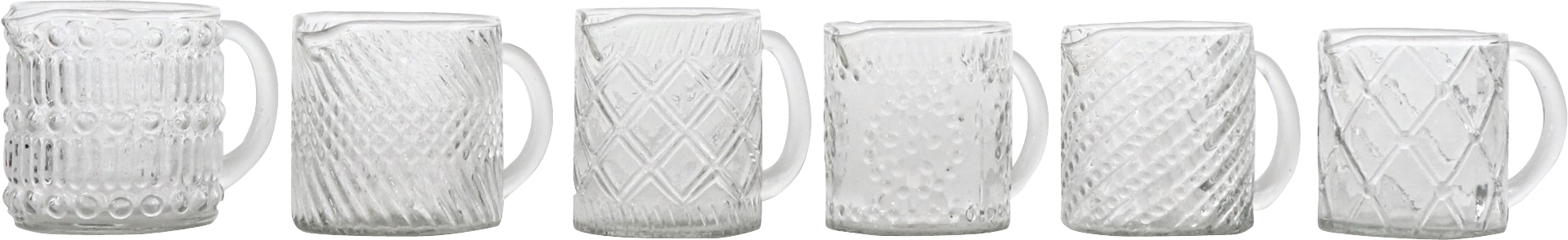 3717 GLASS JARS TOLEDO  S/6