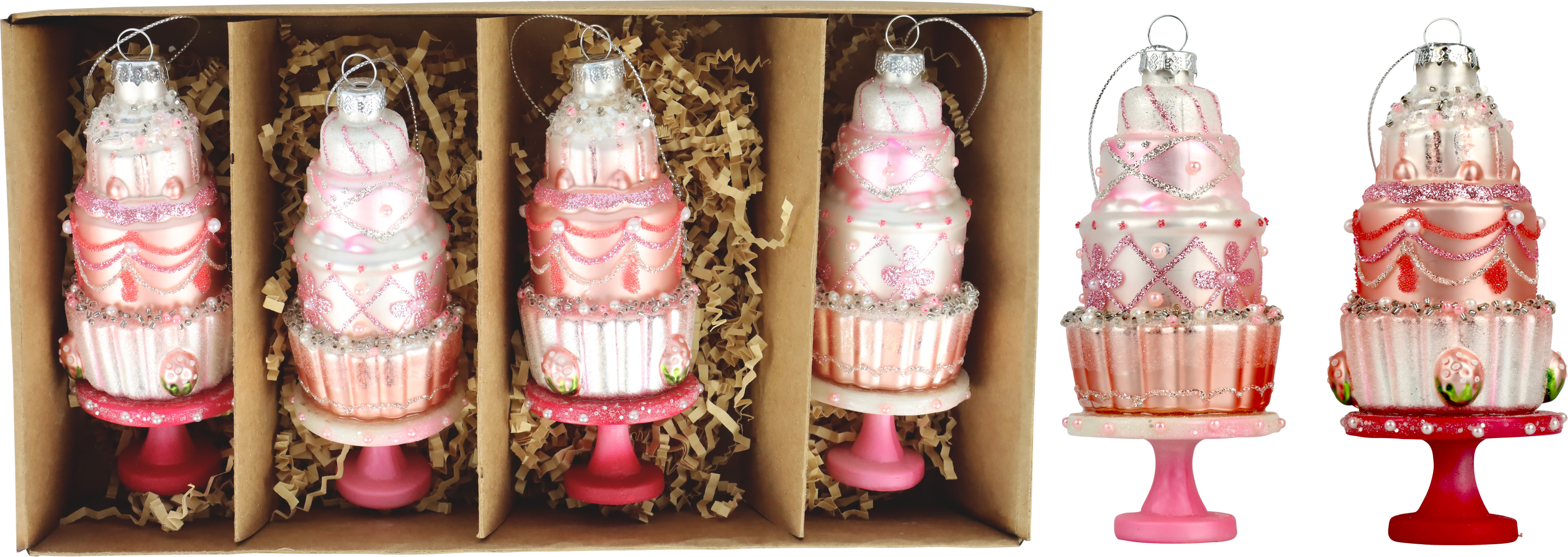 3765 GIOIELLI IN VETRO CANDY CAKE  4PZ