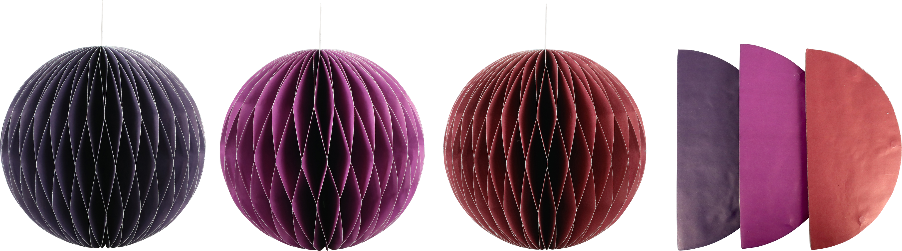 3772 BOULES DÉCO « HONEYCOMB » 3P