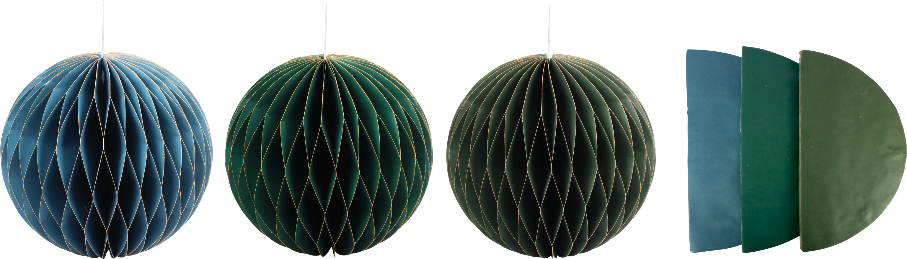 3794 BOULES DÉCO « HONEYCOMB » 3P