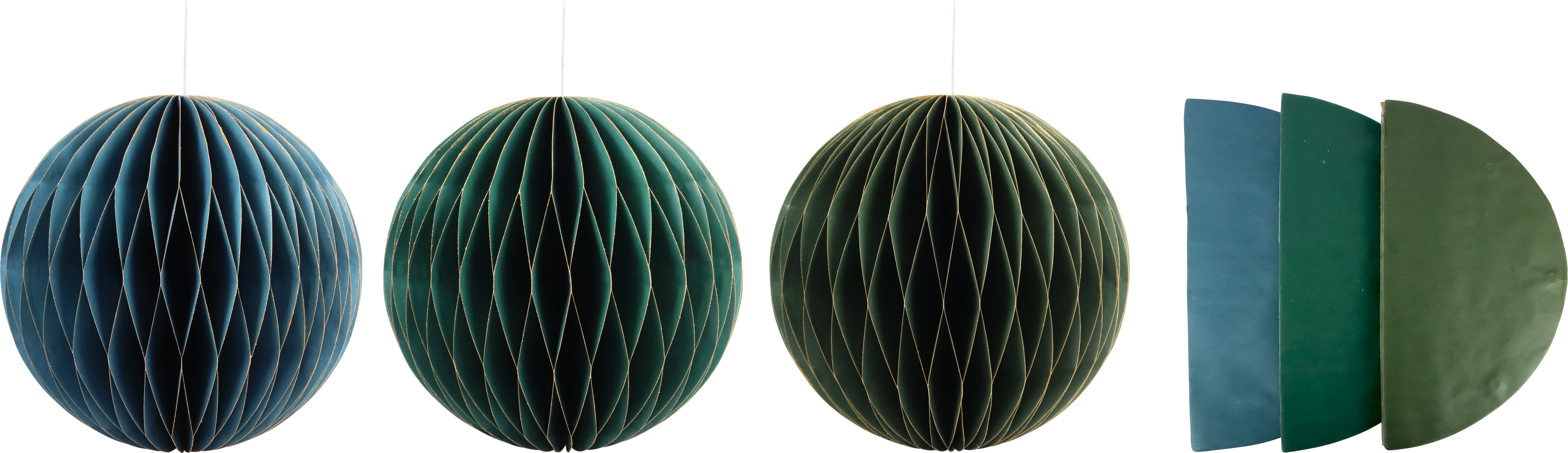 3795 BOULES DÉCO « HONEYCOMB » 3P