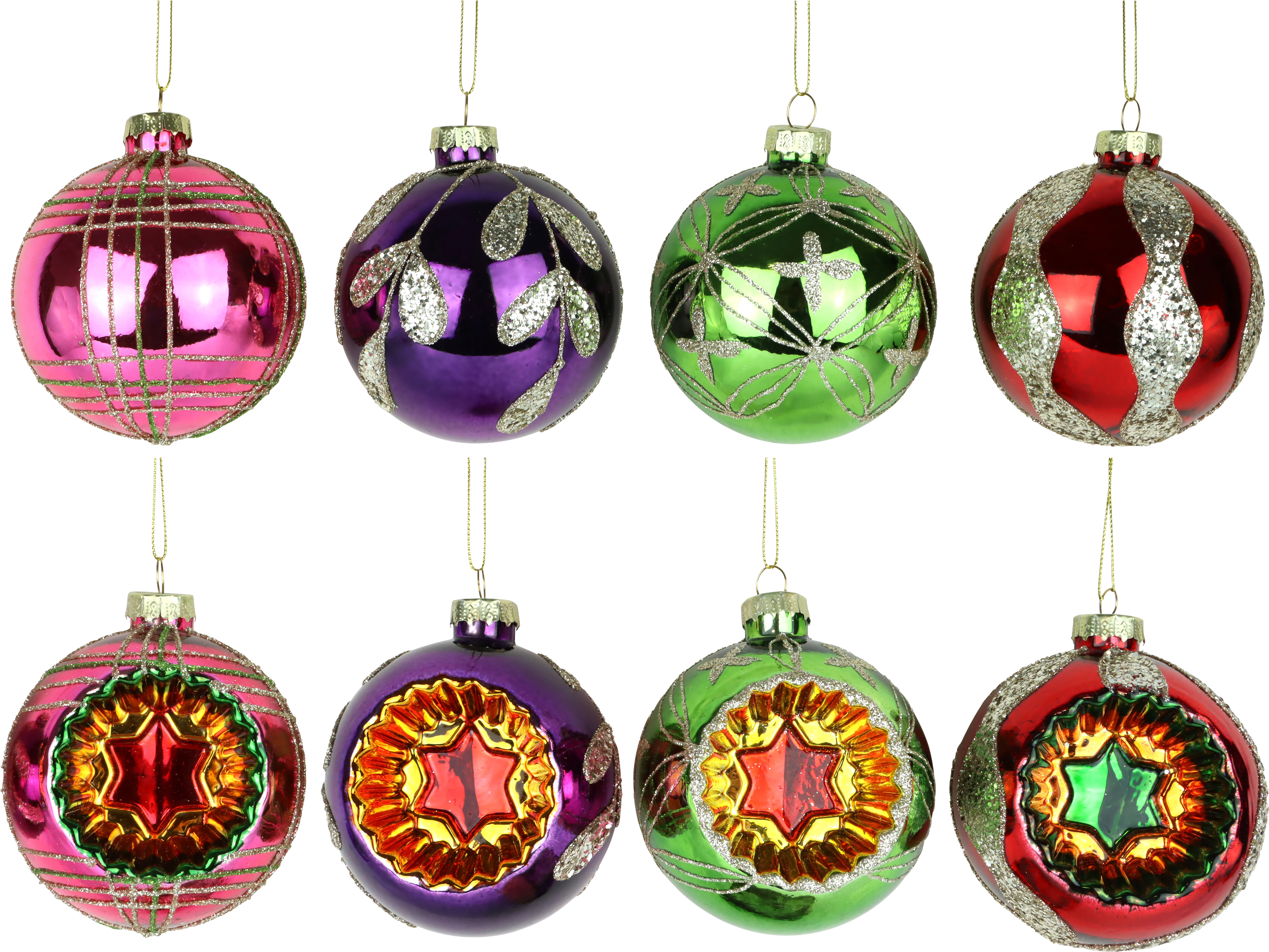 3826 GIOIELLI IN VETR VINTAGE NOEL  4PZ