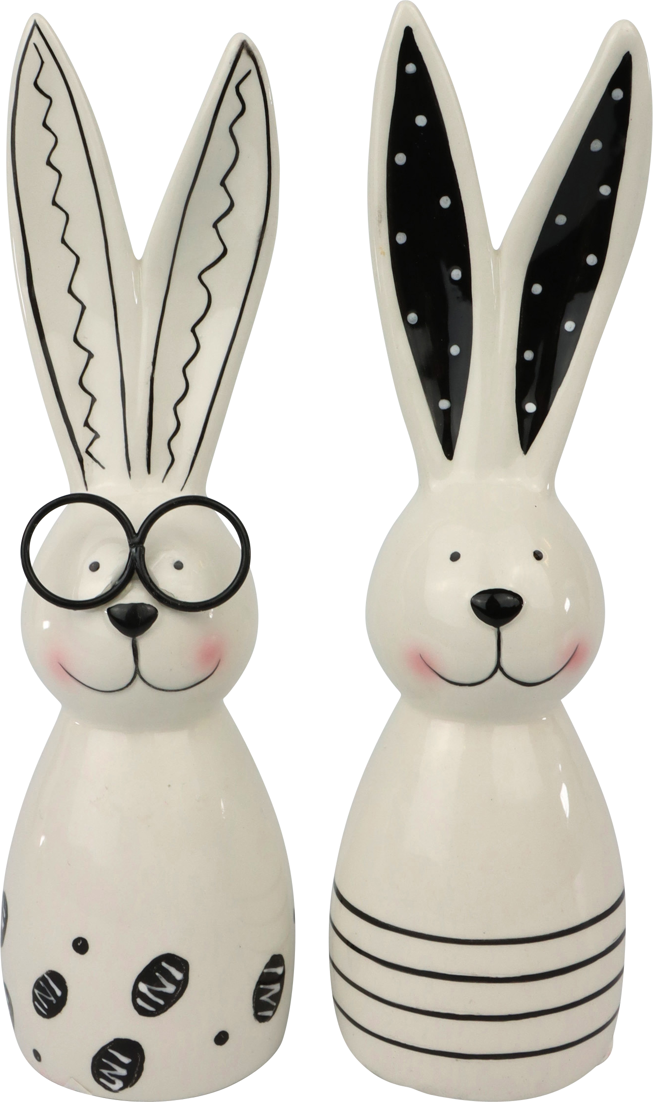 3924 CONIGLIETTI MONOCHROME EASTER  2PZ