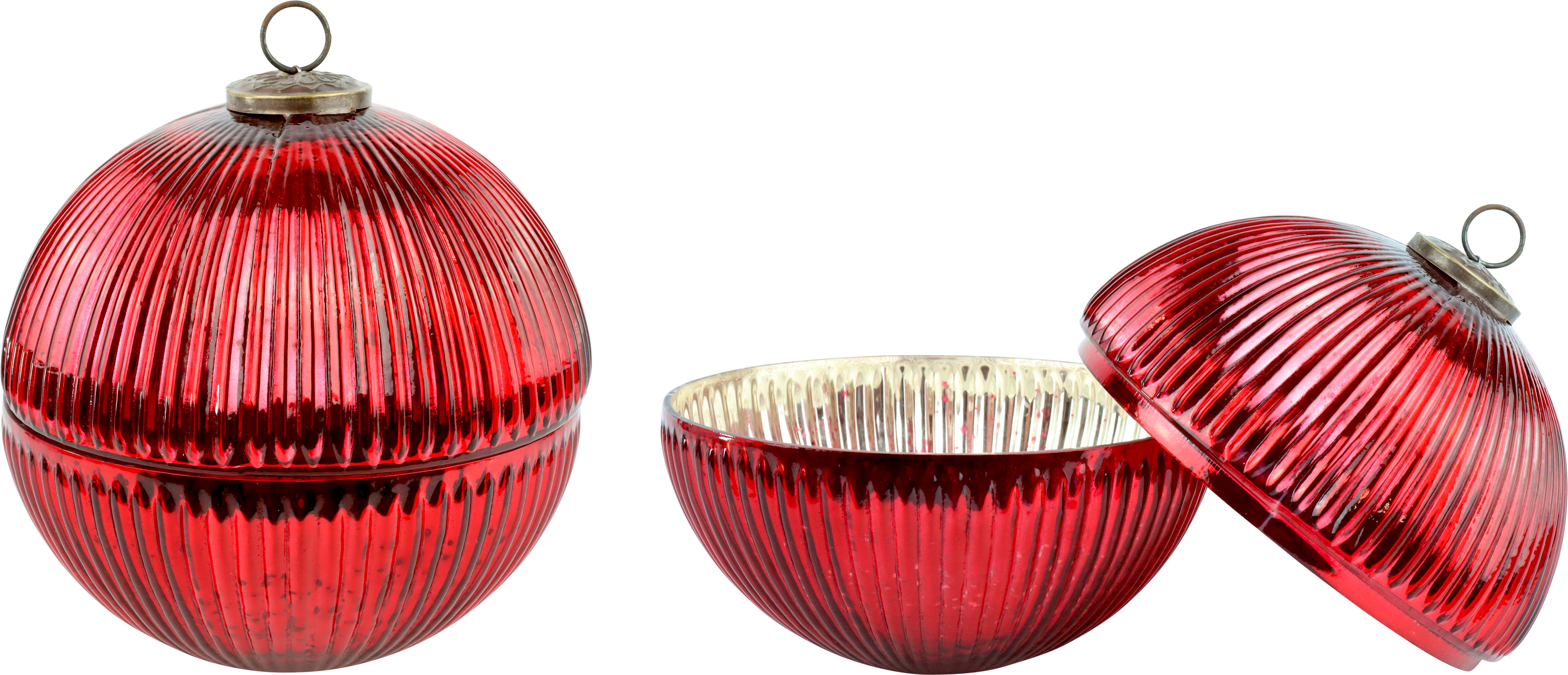 4045 GLASS JAR  CHRISTMAS BALL