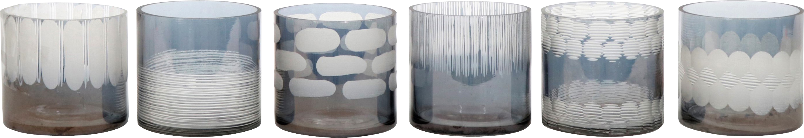 4100 PORTACANDELE  COSMOPOL  6PZ