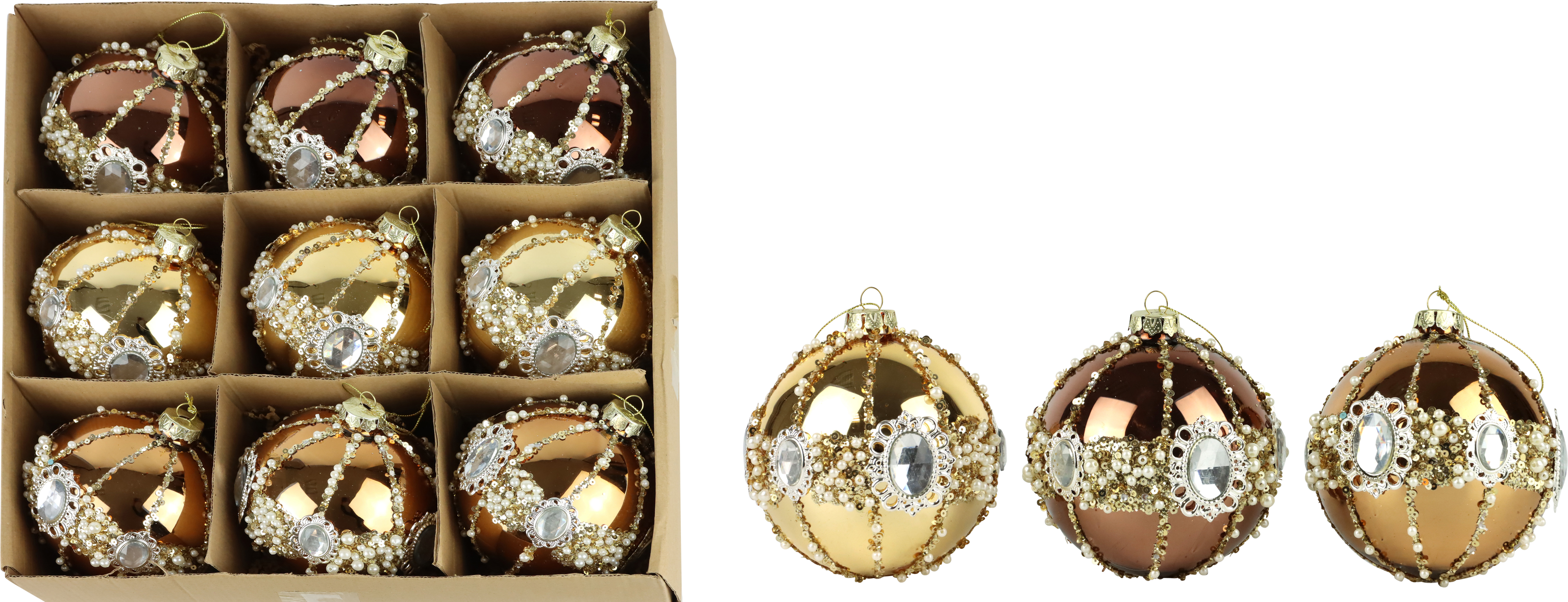 4123 SCATOLA DI PALLI OPULENT GLOW  9PZ