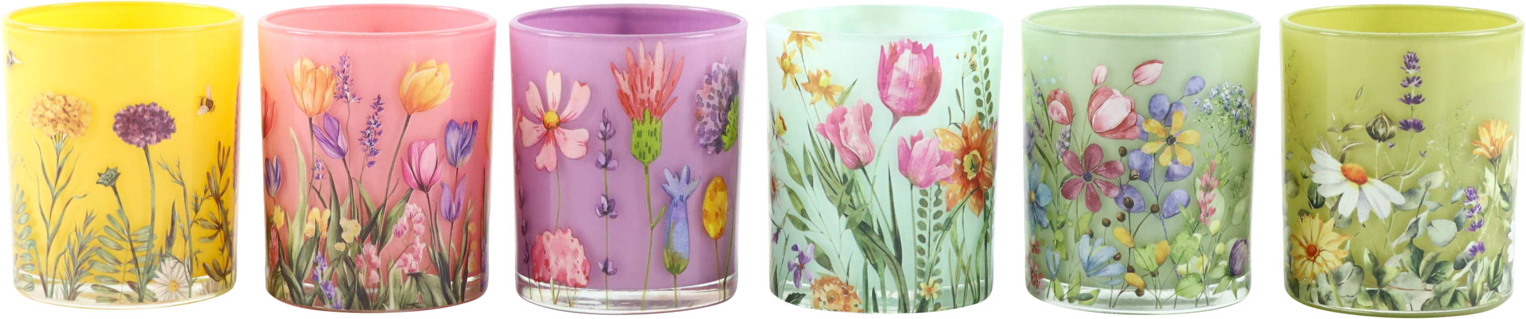 4131 TISCHLICHTER FLOWER MEADOW  S/6