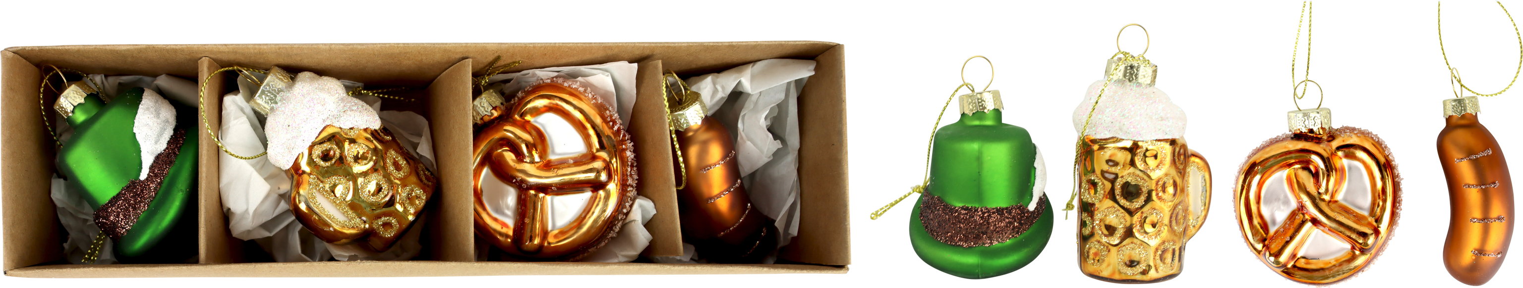 4250 GIOIELLI IN VETRO BAVARIA  4PZ