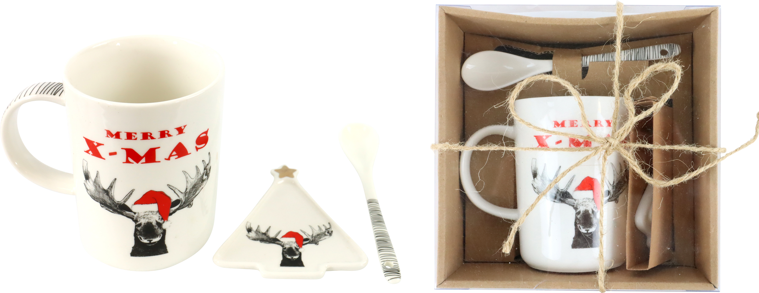 4346 SET REGALO MERRY MOOSE  3PZ