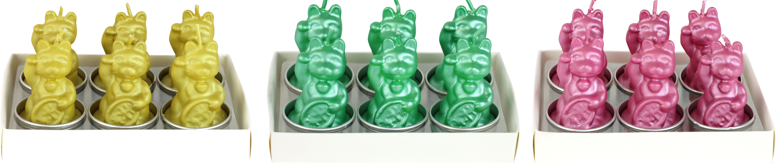 4400 VELAS DE TÉ LUCKY CAT  S/18