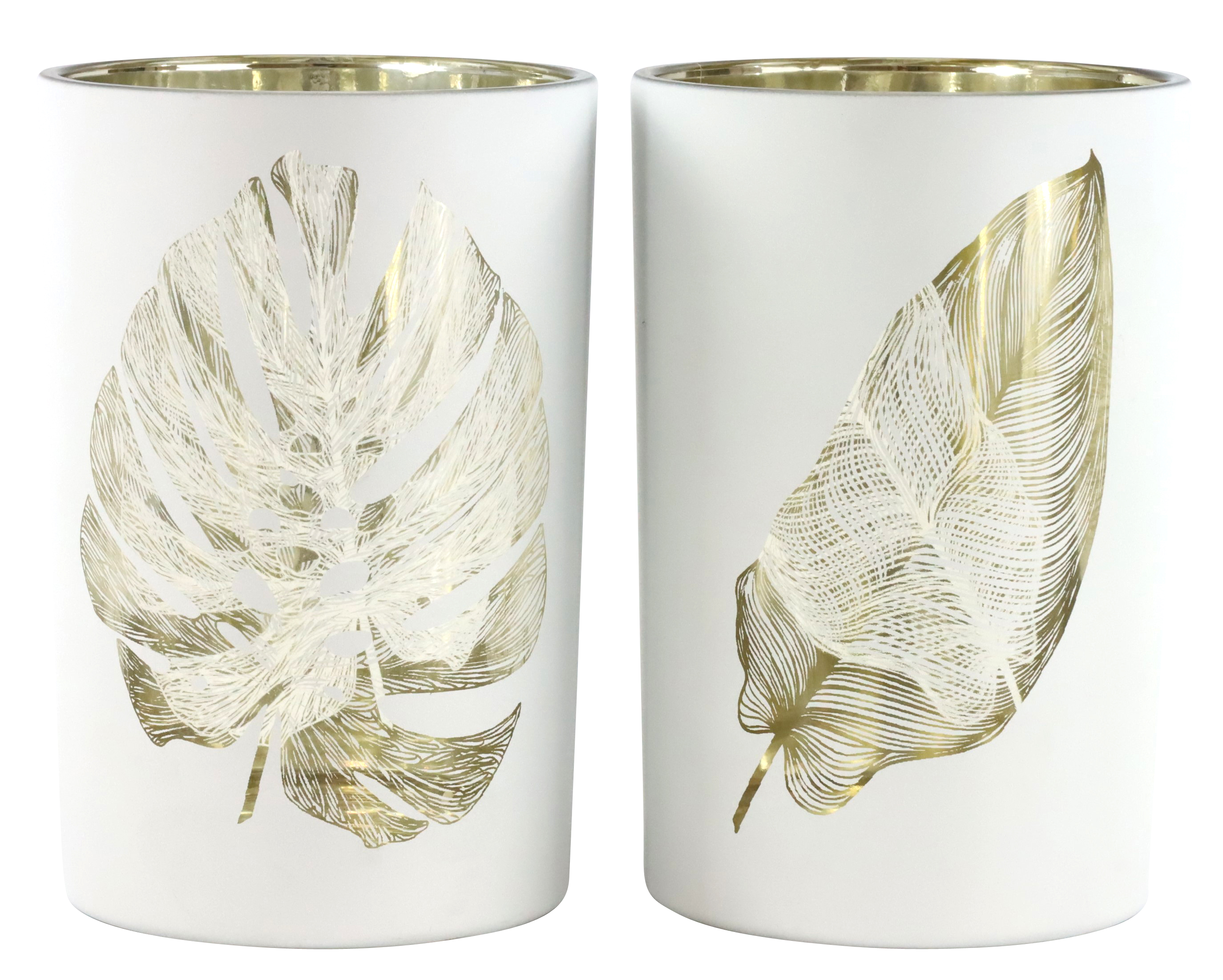 4541 PORTACANDELE  BUTTERFLY  2PZ