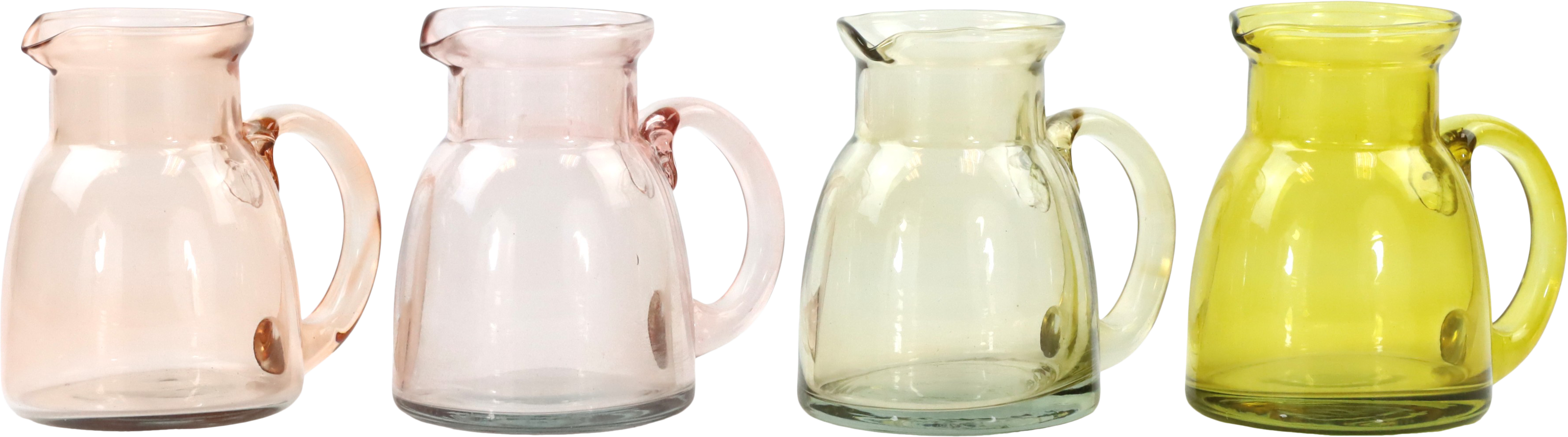 4549 GLASKRÜGE AMBER AURA  S/4