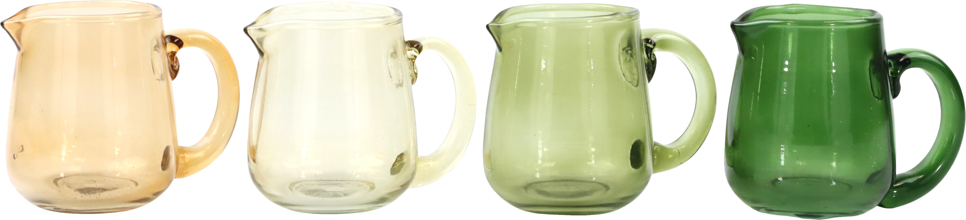 4571 GLASKRÜGE AMBER AURA  S/4