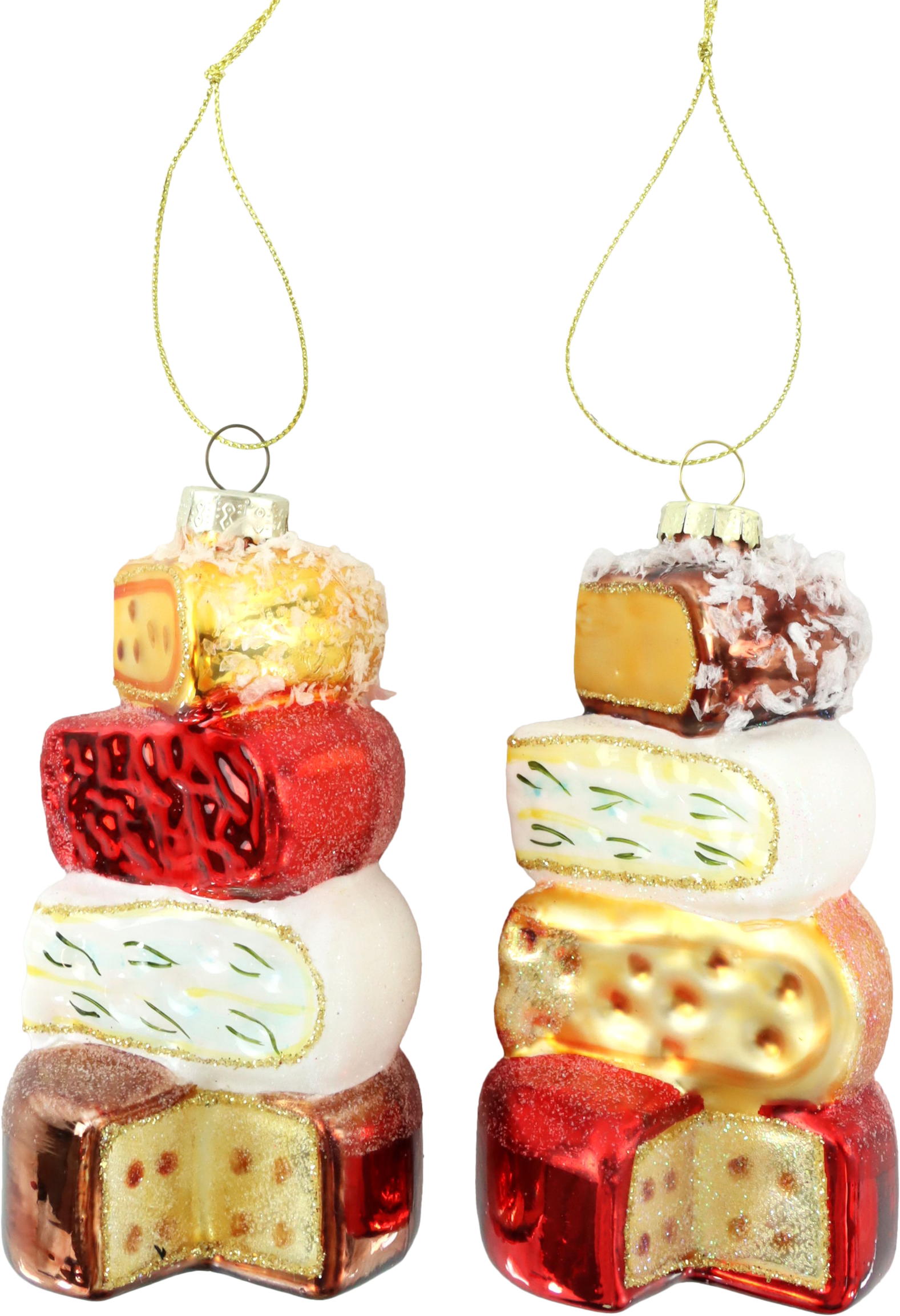 4764 GLASSCHMUCK CHEESE TOWER  S/2