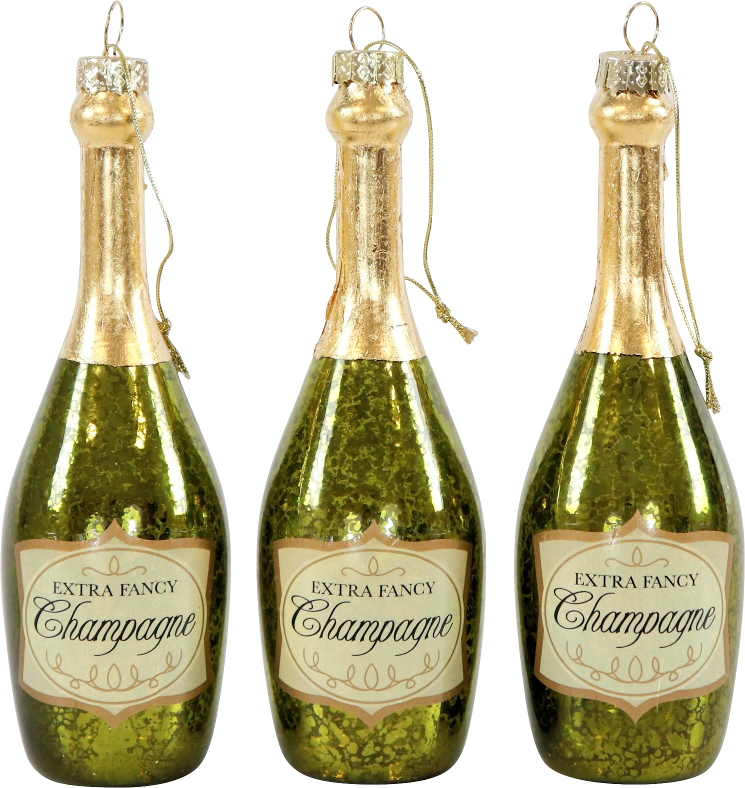 4956 DECORI VETRO  FANCY CHAMPAGNE  3PZ