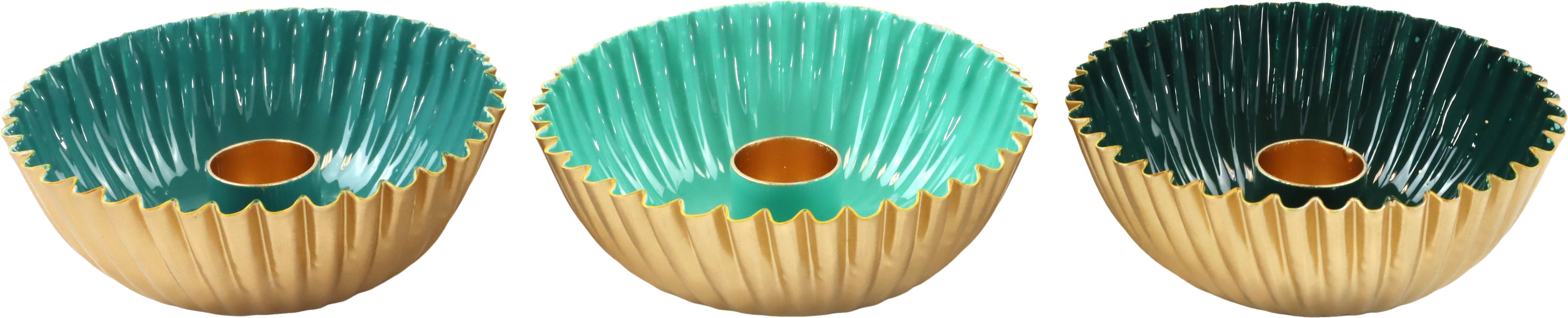 5019 KERZENSCHALEN EMERALD  S/3