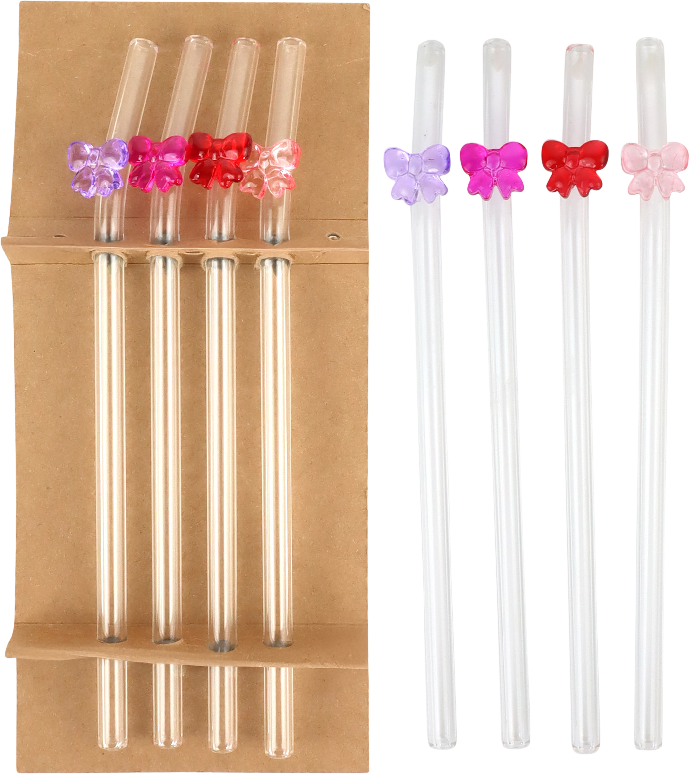 5047 CANNUCCE IN VETRO BOWRELLA 4PZ