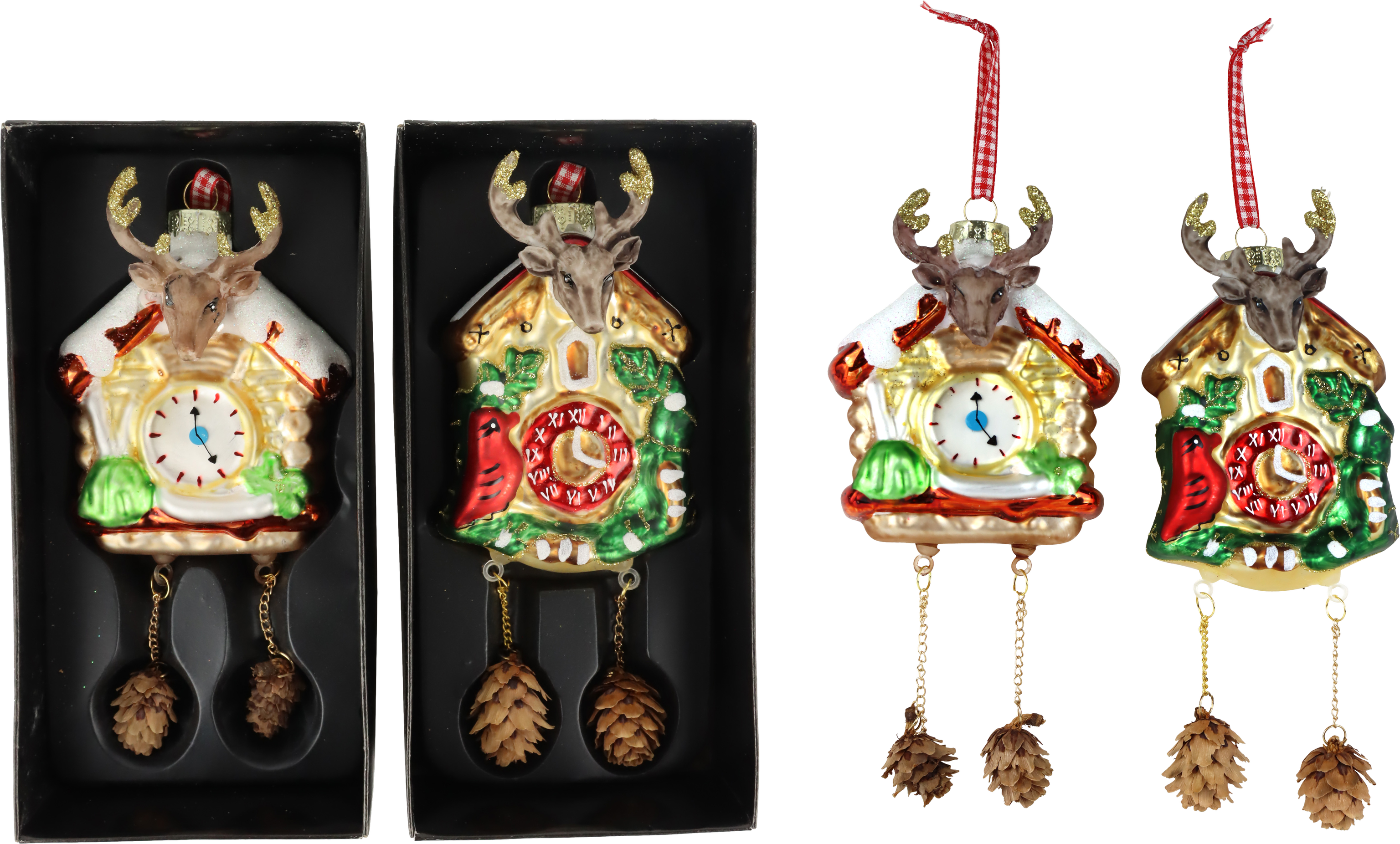 5166 GIOIELLI IN VETRO SCHWARZWALD  2PZ