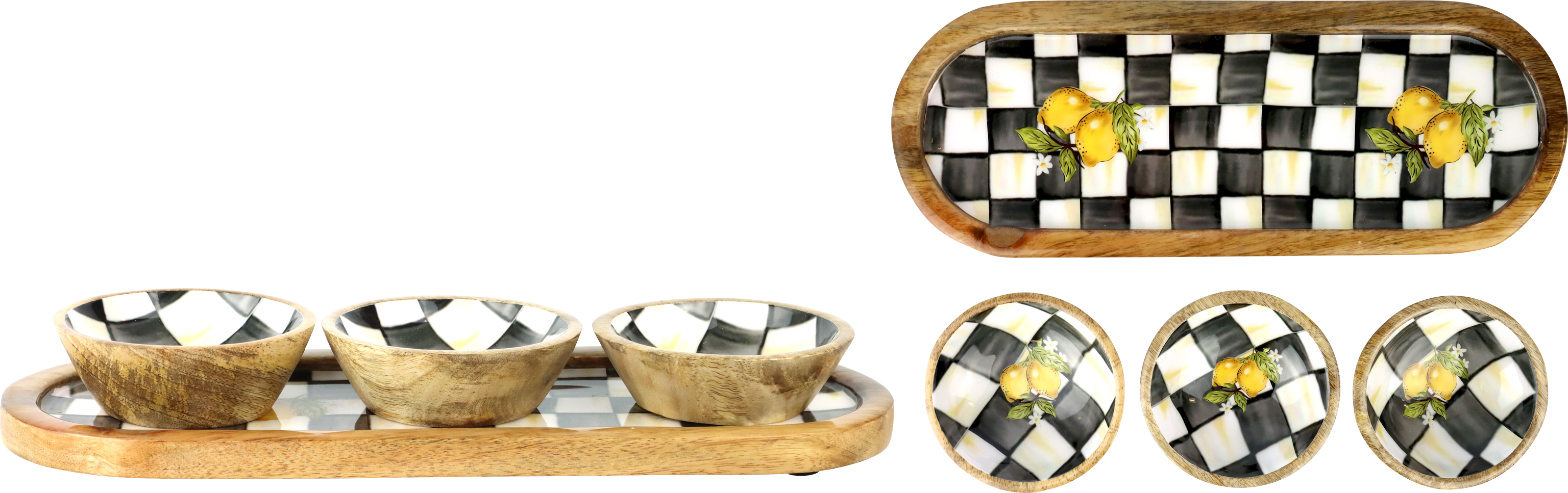 5577 BOWL ENSEMBLE LEMON BLISS  S/4