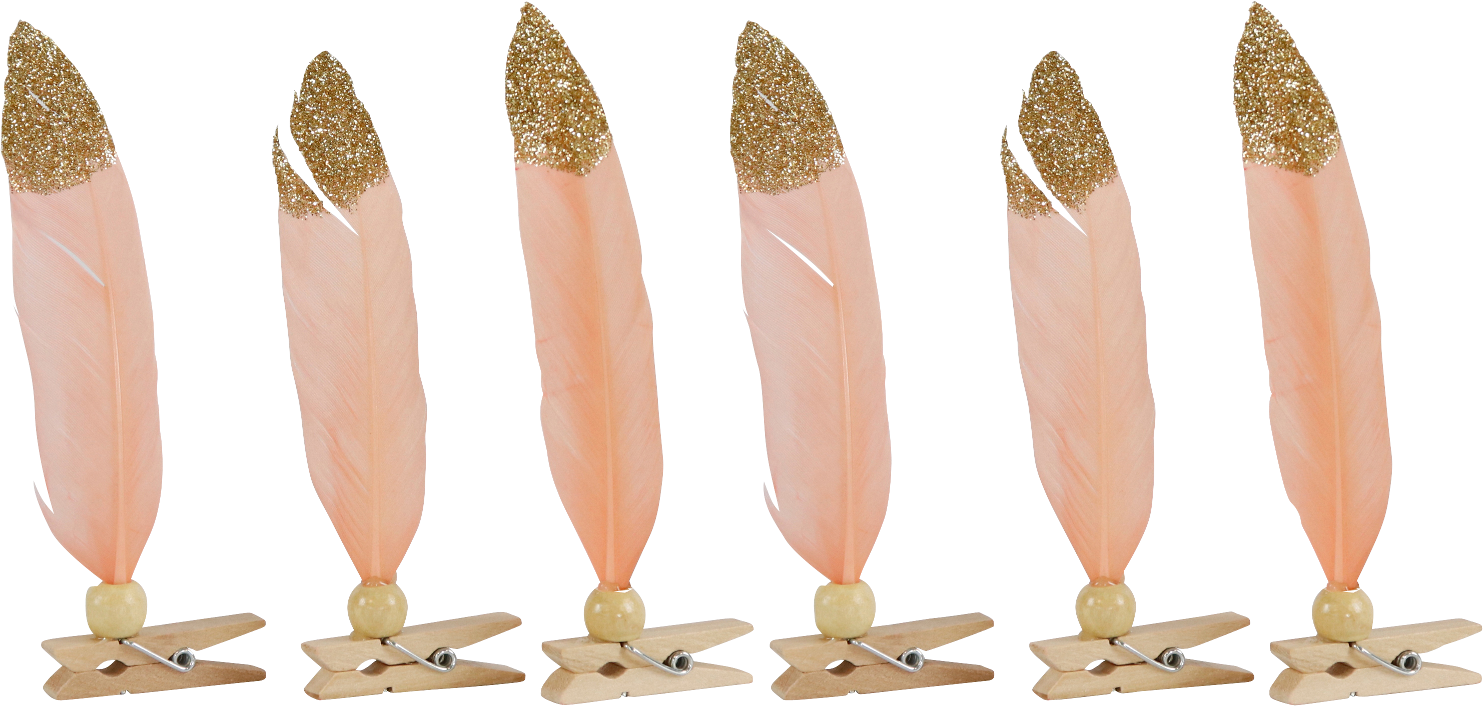 5966 PIUME CON MOLLETTA  BLUSH  6PZ