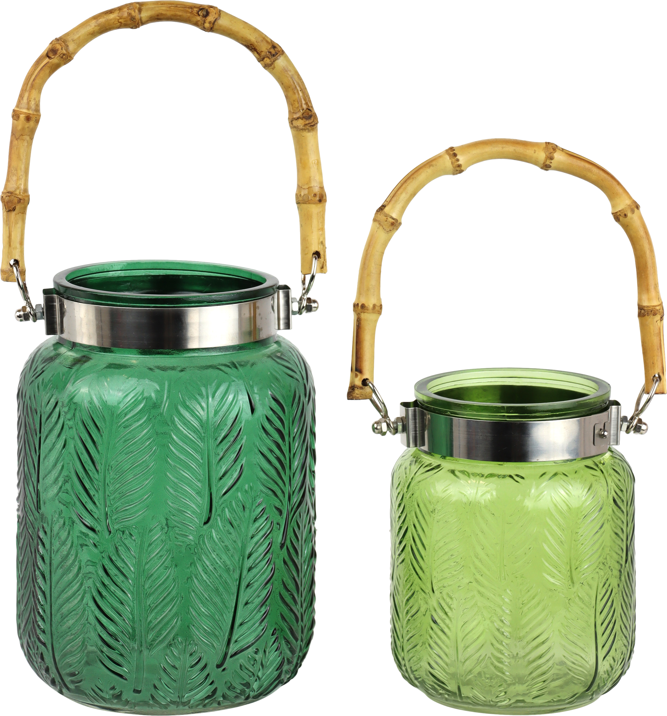 6097 LATERNEN BAMBOO BREEZE  S/2