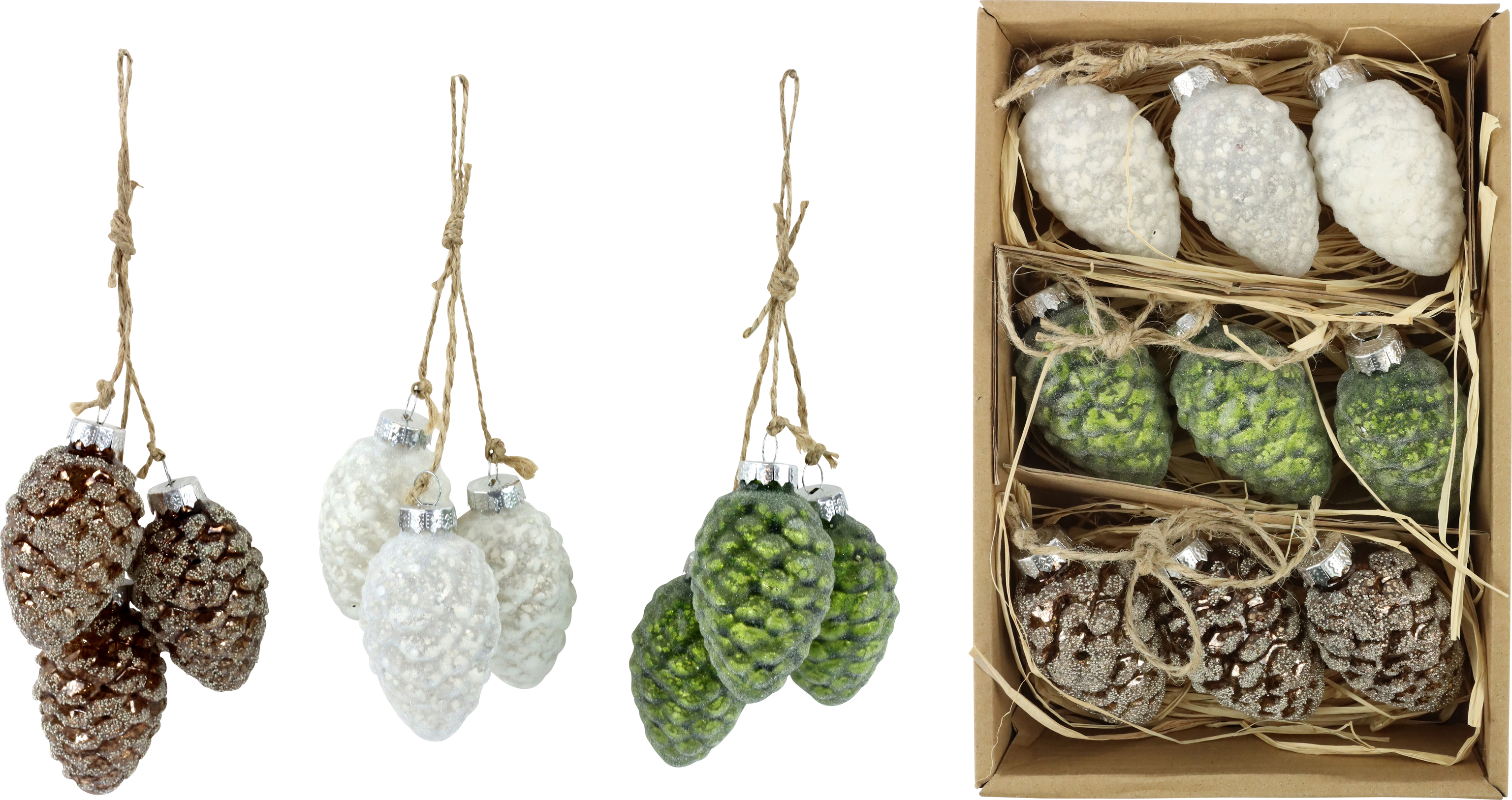 6273 TRIO DI GHIRLANDE SPILLA  3PZ