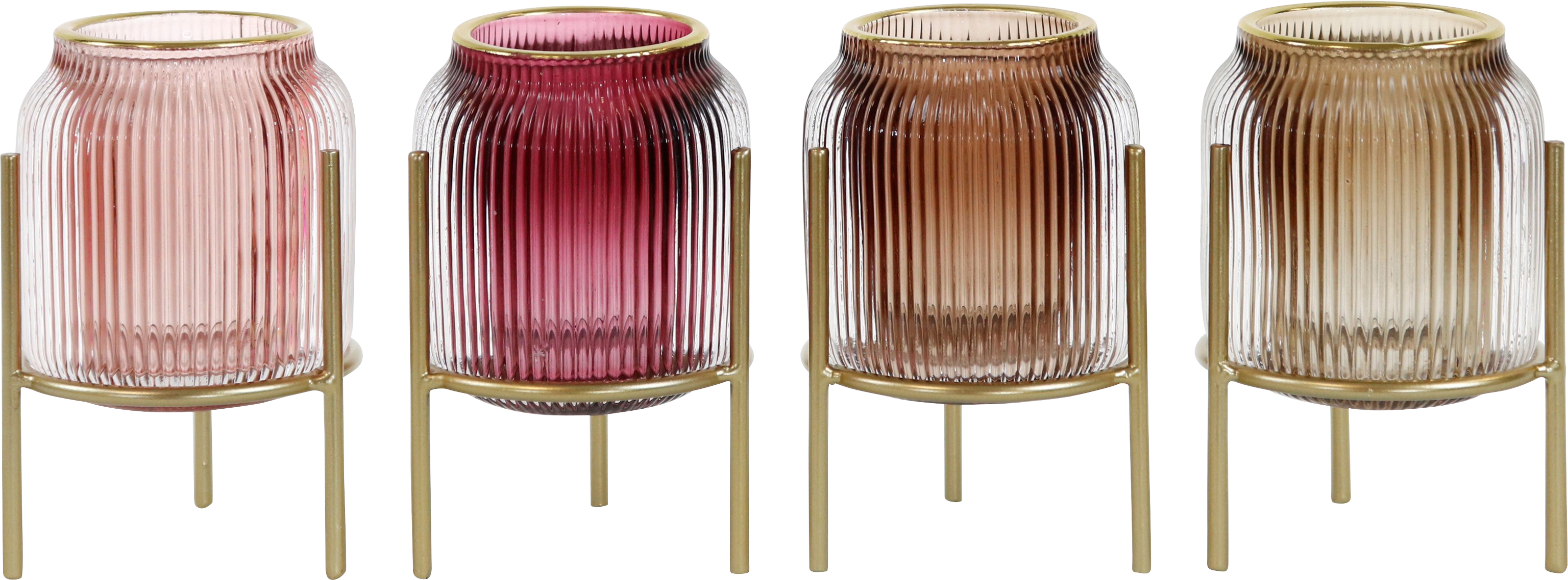 6318 PORTACANDELE  LOOM  4PZ