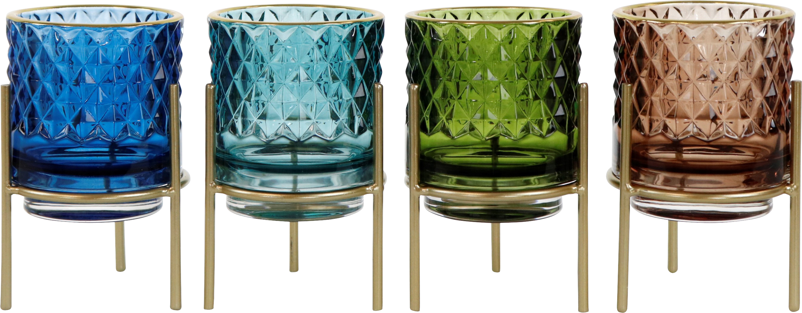 6322 PORTACANDELE  LOOM  4PZ