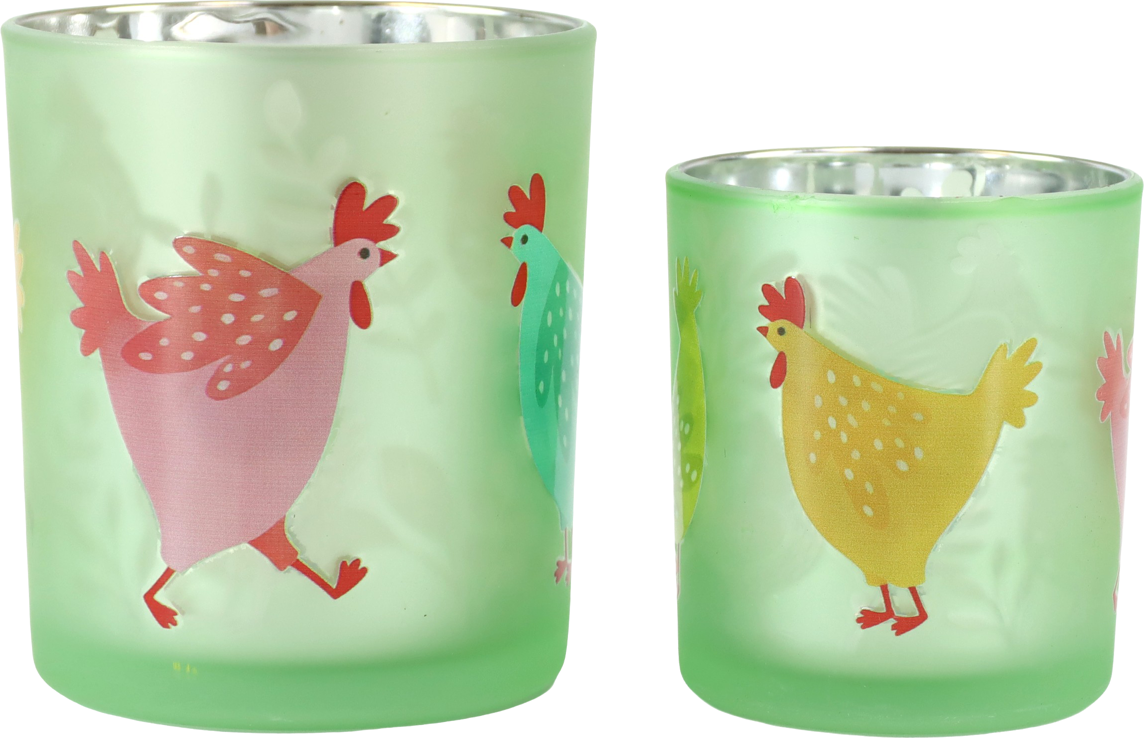 6418 WINDLICHTER HAPPY HEN  S/2