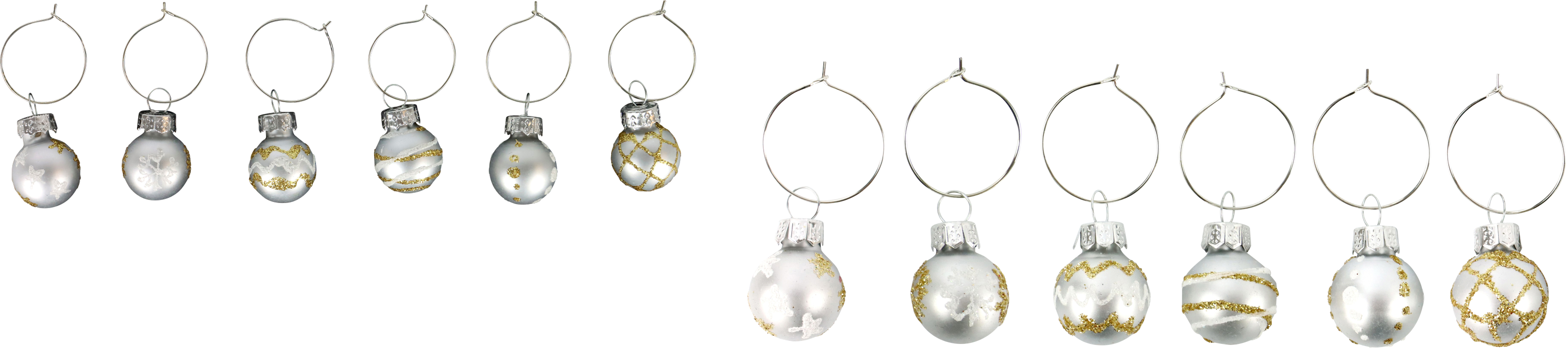 6421 MARQUEURS VERRE CHRISTMAS  6P