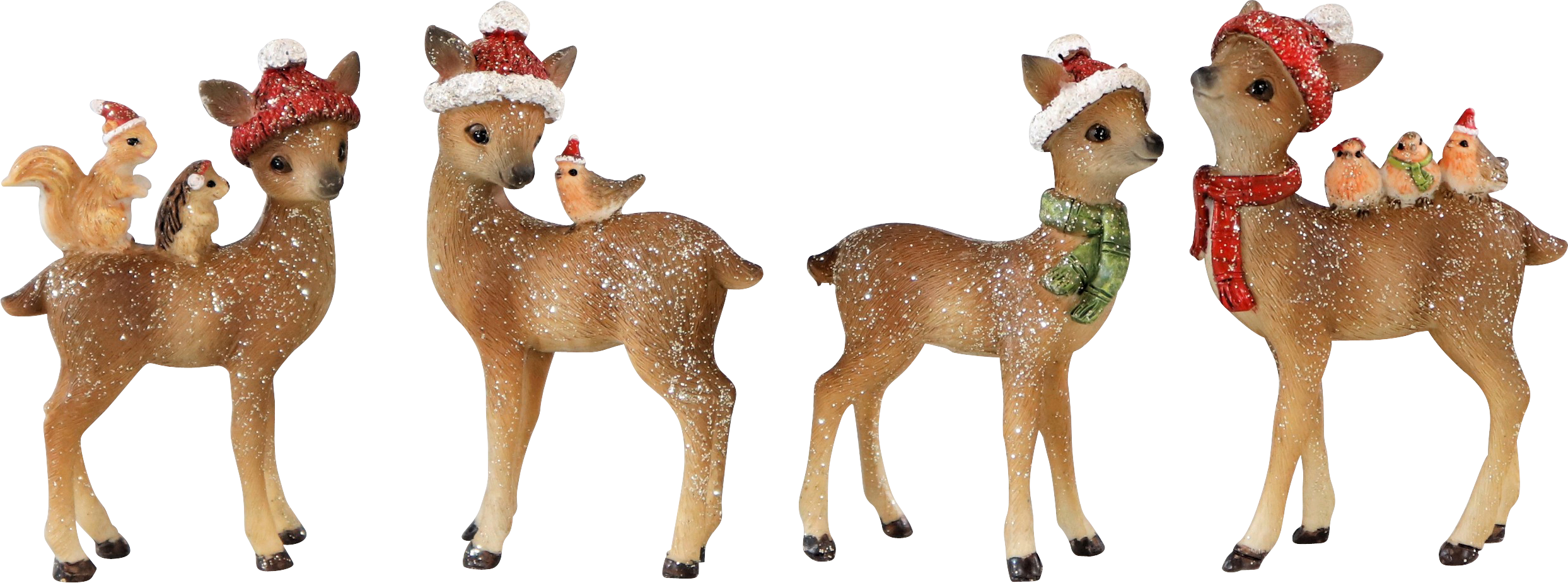 6457 CERBIATTI NATALIZI 4PZ