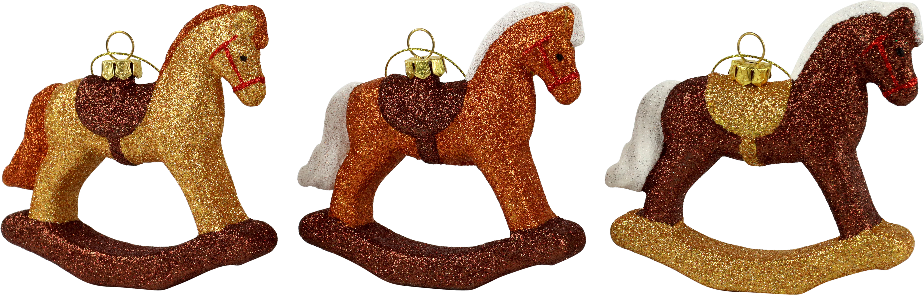 6467 DECORAZIONE  CAVALLINO  3PZ