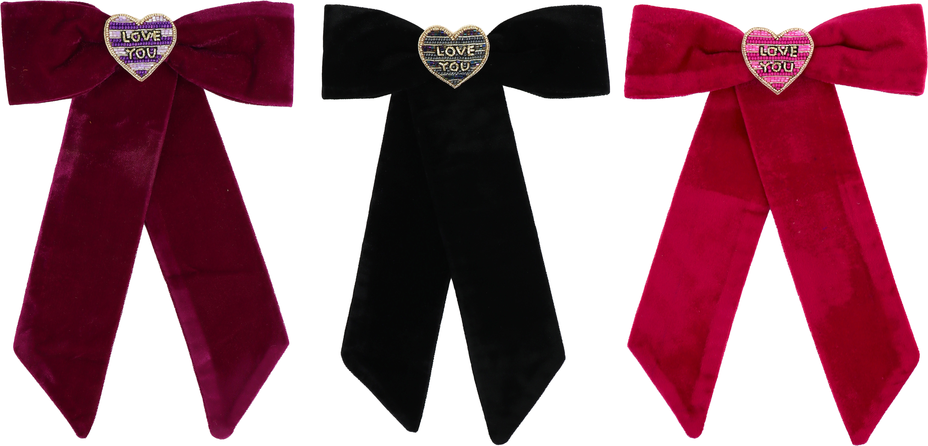 6519 FIOCCO PER CAPELLI LOVE YOU  3PZ