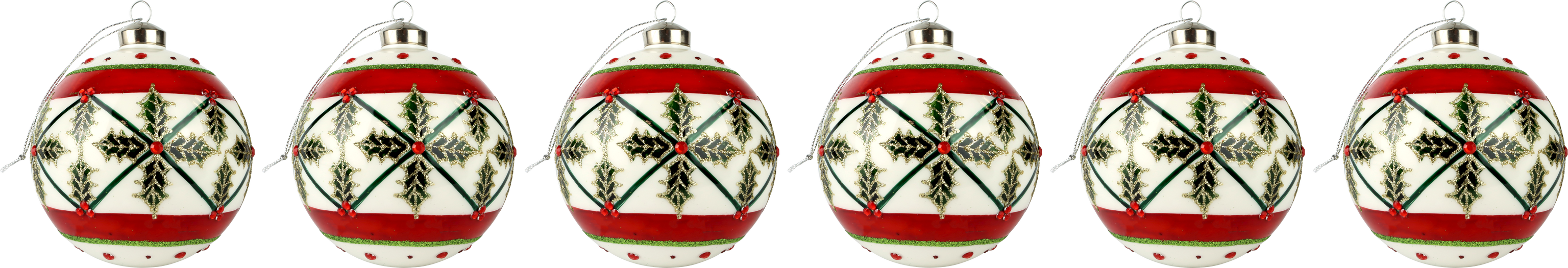 6586 PALLINE DI VE NORDIC ELEGANCE  6PZ