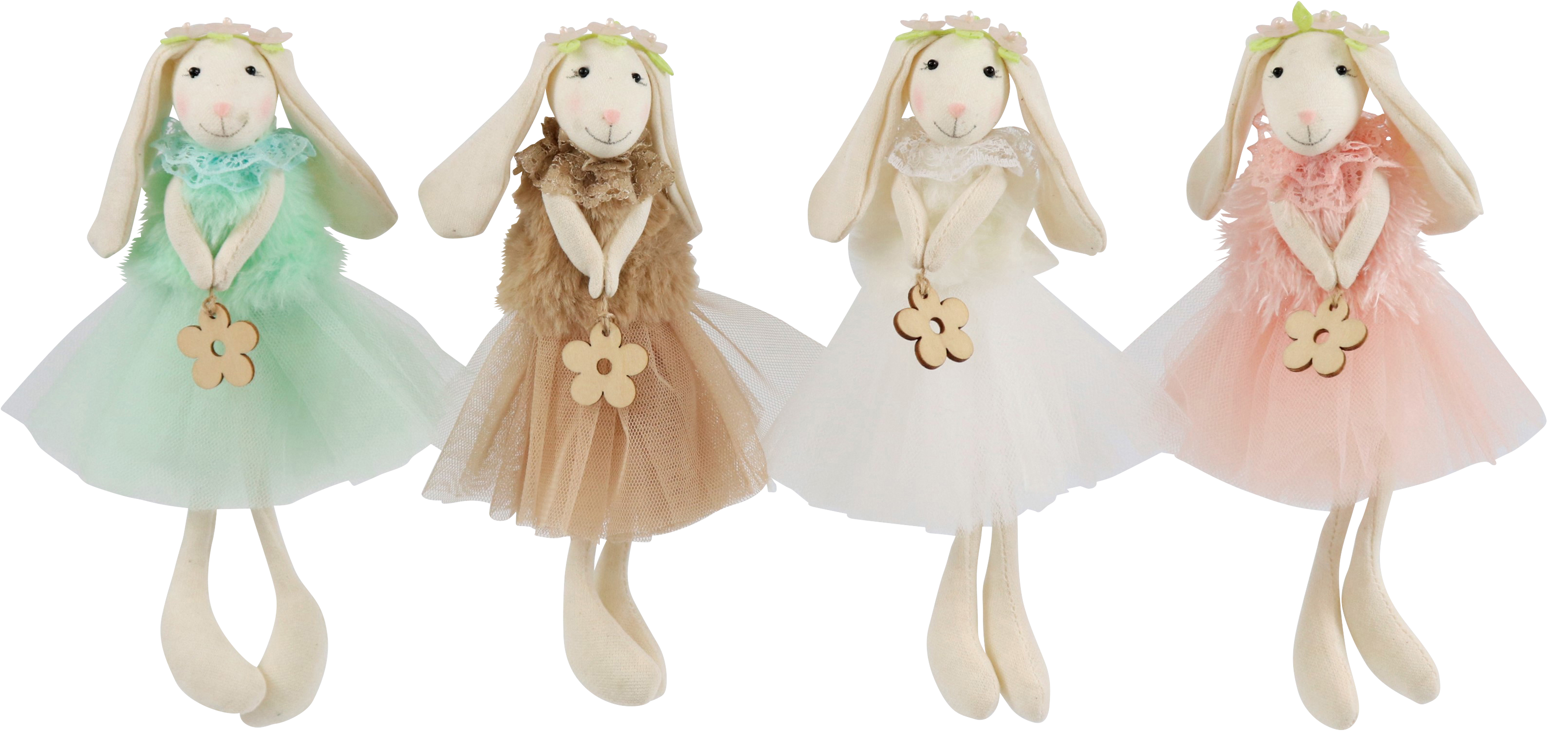 7046 RABBIT GIRLS JOLLY  S/4
