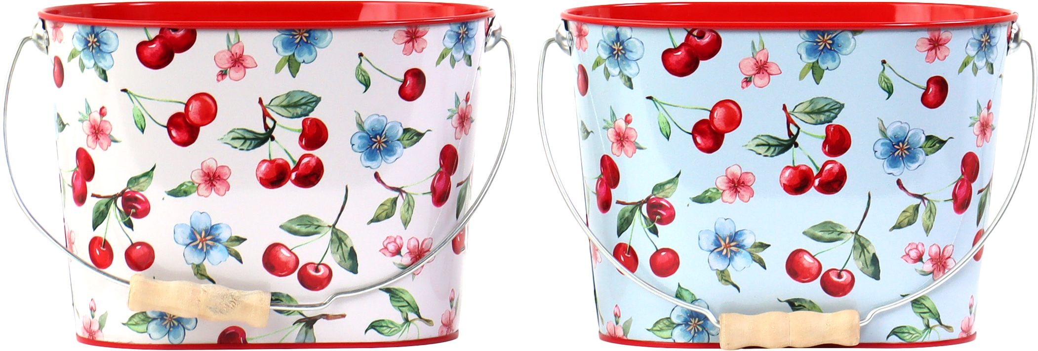 7345 BUCKET CHERRY BLOOM  S/2