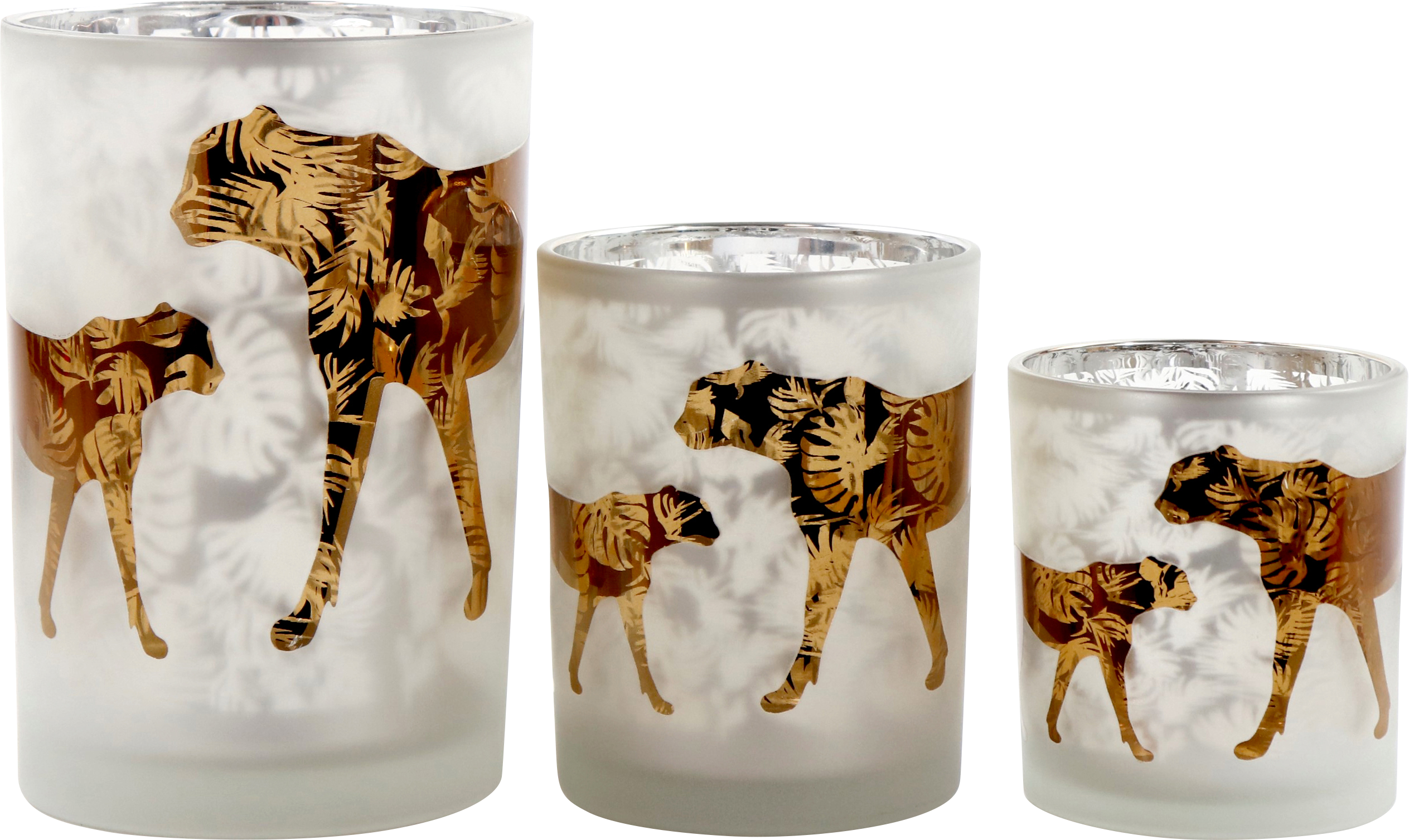 7474 PORTACANDELE  LEO  3PZ