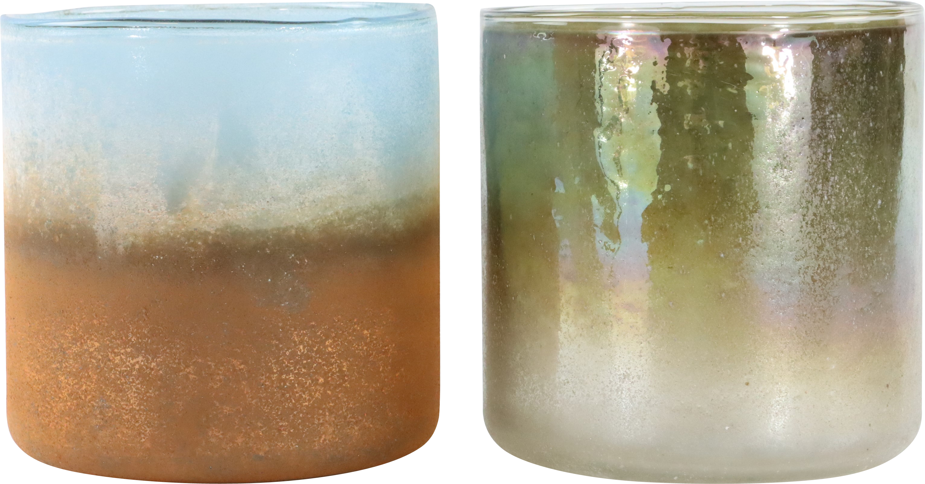 7593 PORTACANDELE  DESSERT  2PZ