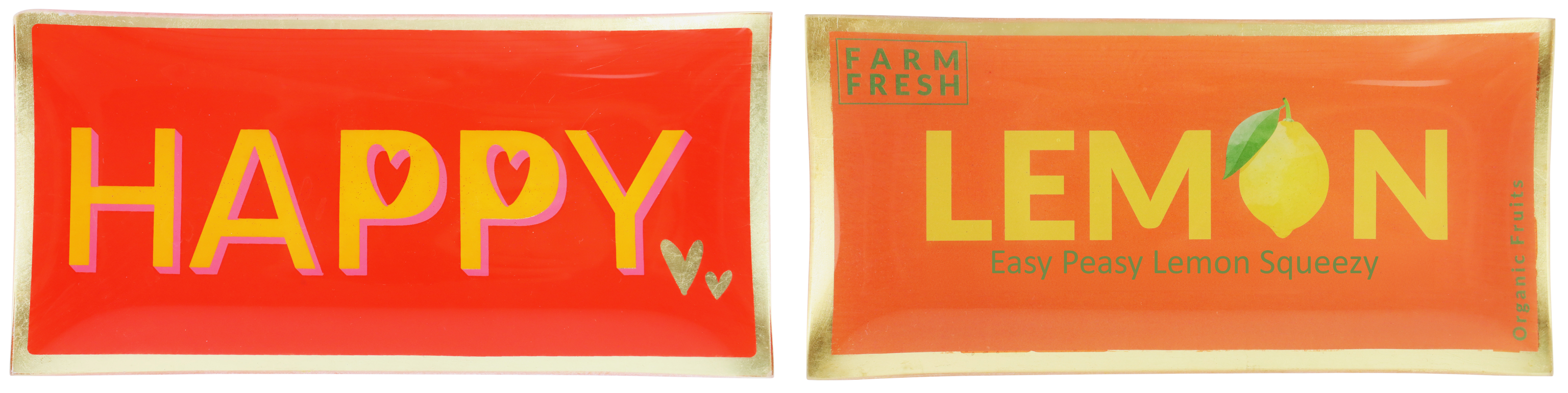 7659 PIATTI DI VETRO MESSAGE  2PZ