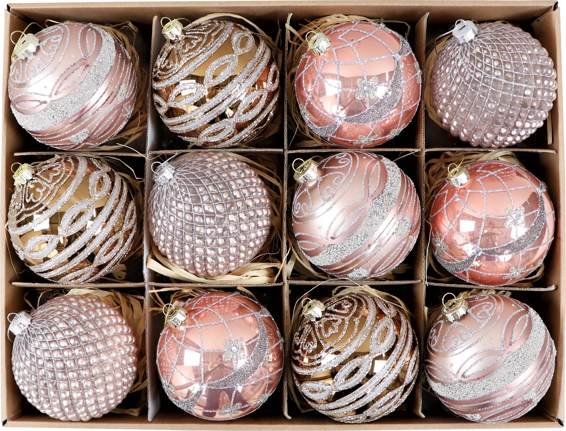 7936 VINTAGE-BOX GLASSBALLS  12PZ